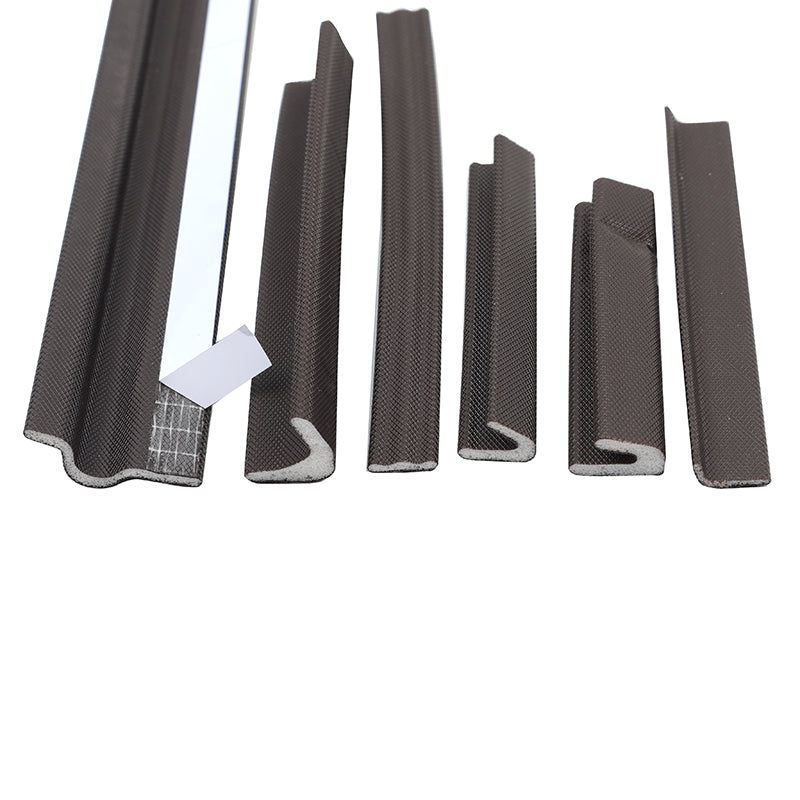 Wrapped window wind bar, black door bottom, self-adhesive PU foam, used for heat insulation of windows and doors, indoor doors