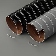 SILICONE AIR DUCTING 2 PLY BLACK GREY