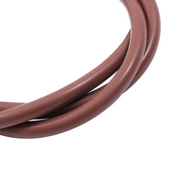 Brown fluorine rubber oval solid sealing strip, used to reduce noise, impact, and friction