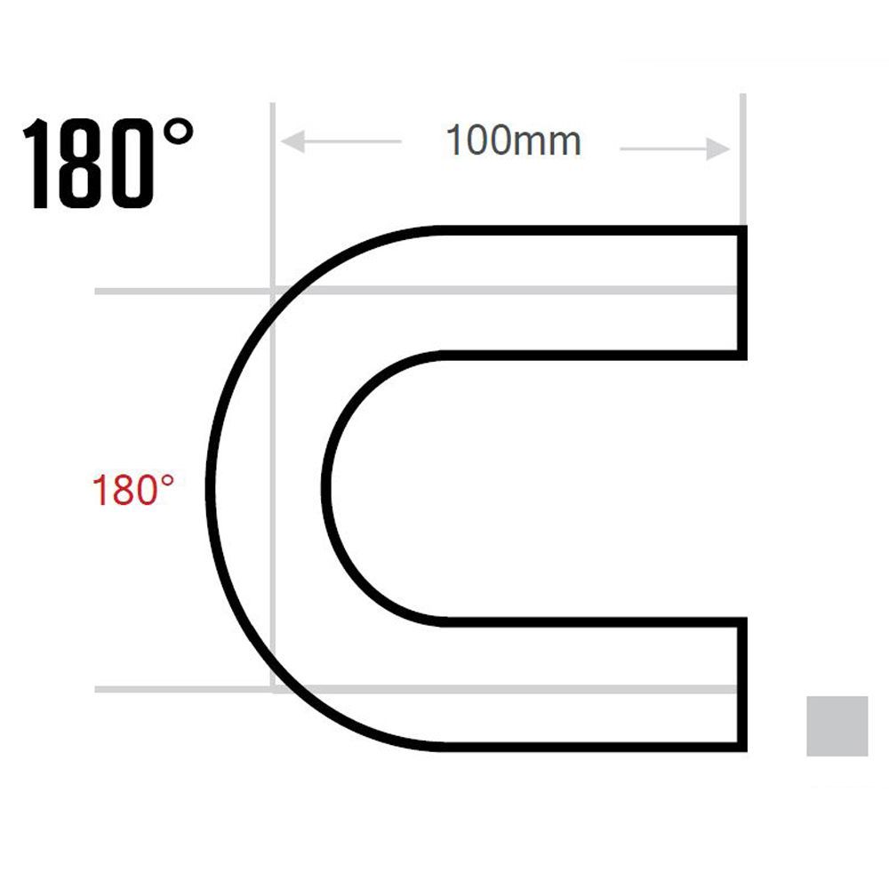 SILICONE HOSE 180 DEGREE ELBOW