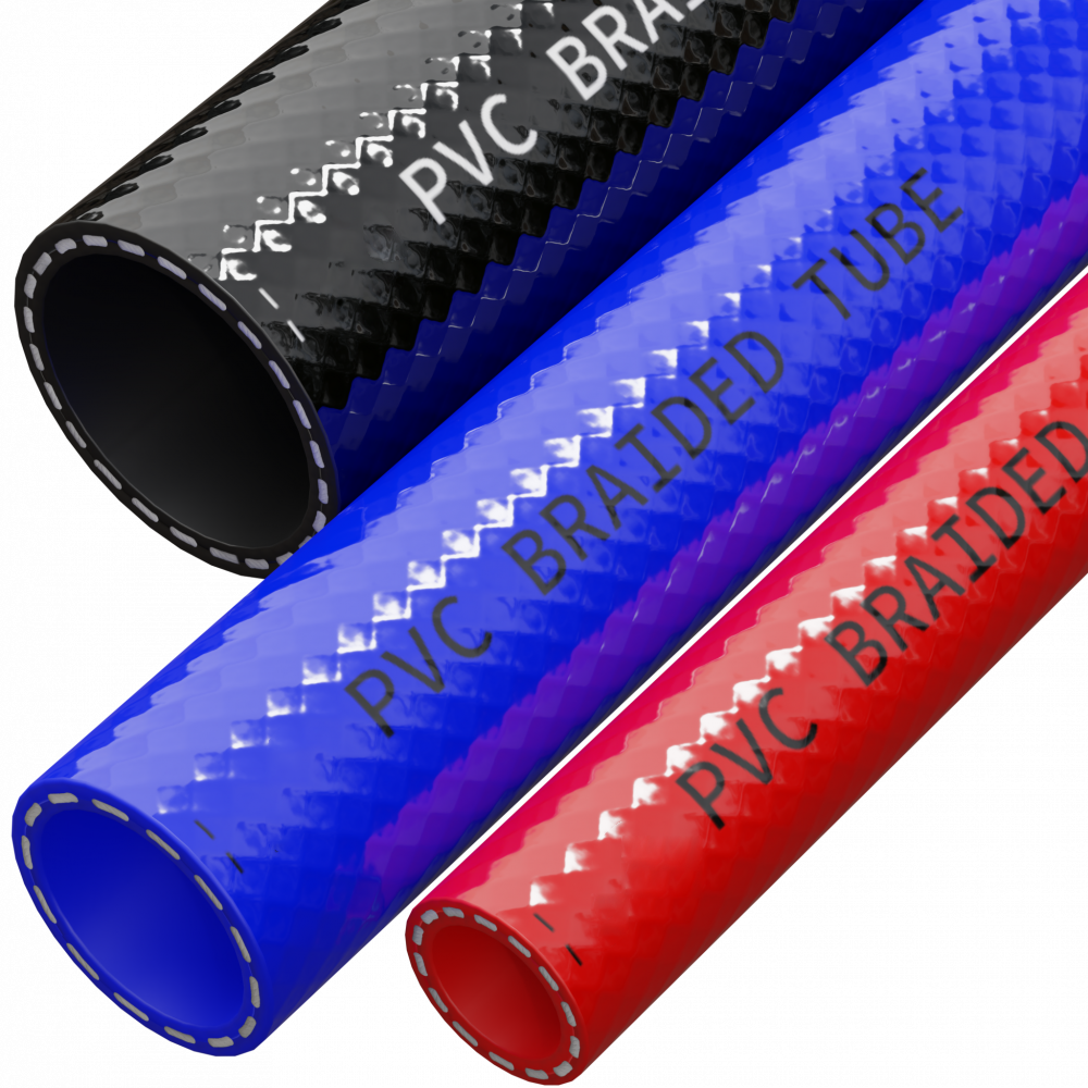 PVC REINFORCED BRAIDED AIR & WATER HOSE CLEAR