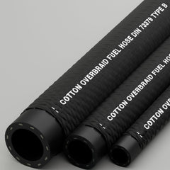 RUBBER COTTON OVERBRAID FUEL HOSE DIN 73379 TYPE B