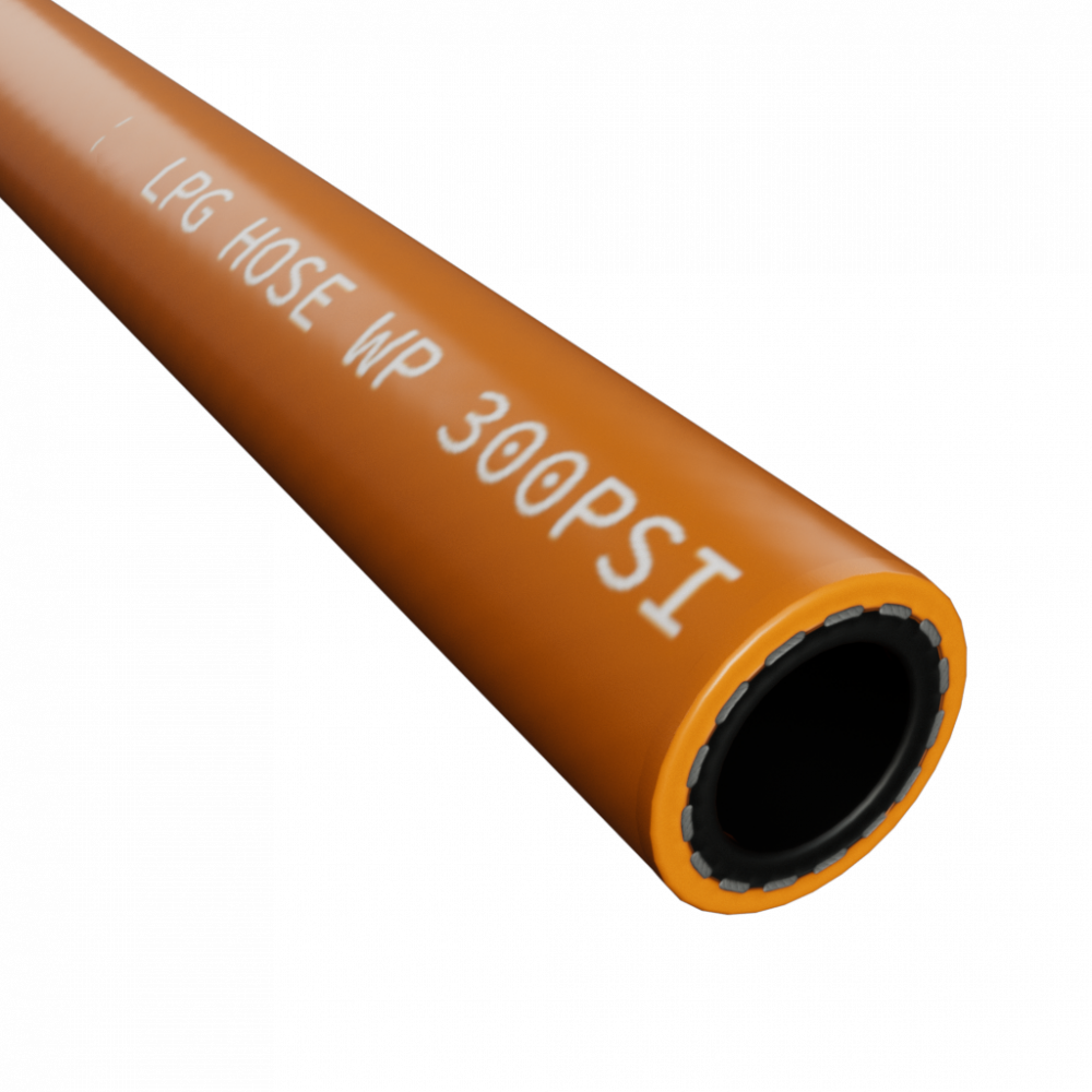 RUBBER LPG GAS PROPANE HOSE ISO3821 ORANGE