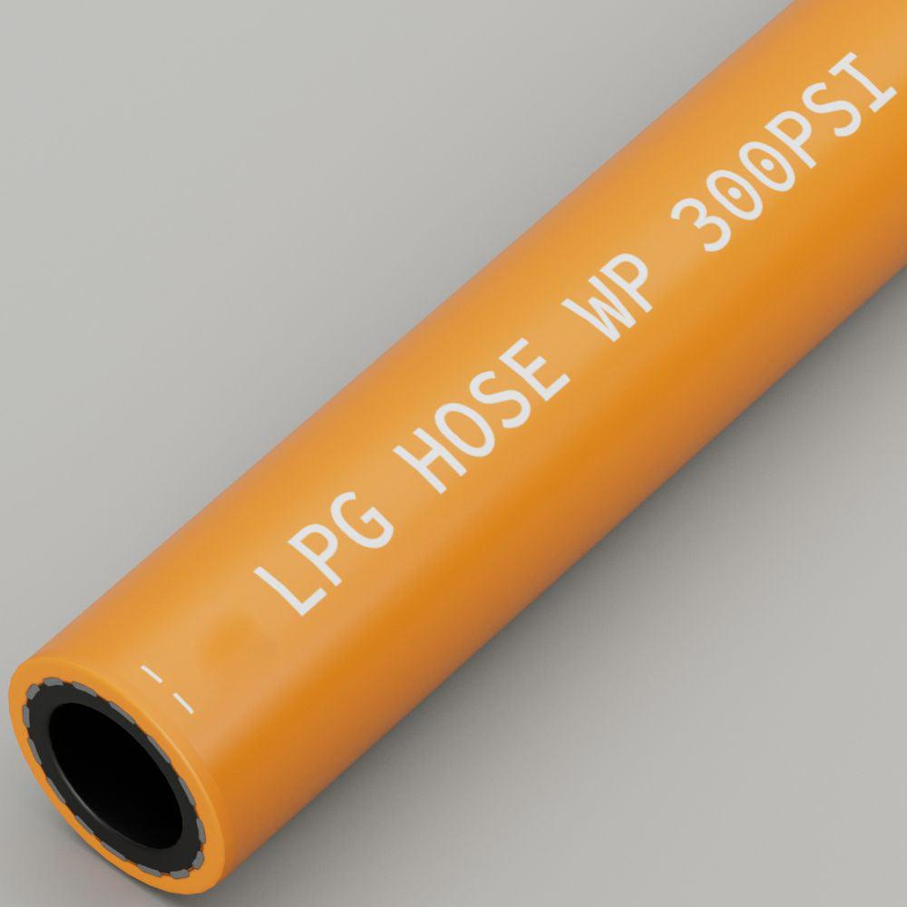 RUBBER LPG GAS PROPANE HOSE ISO3821 ORANGE