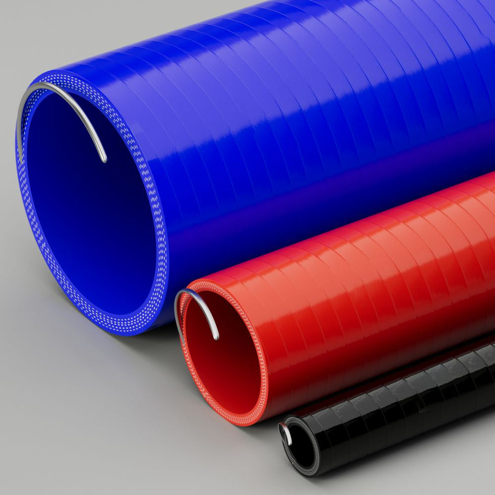 SILICONE HOSE WIRE REINFORCED 1 METRE STRAIGHT